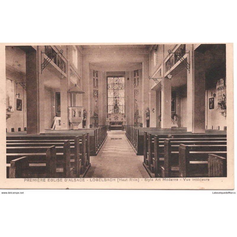 68 - Logelbach - Première Eglise d'Alsace - Dos Divisé