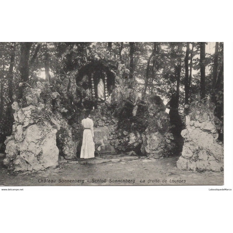 68 - Château Sonnenberg - La grotte de Lourdes - Dos Divisé