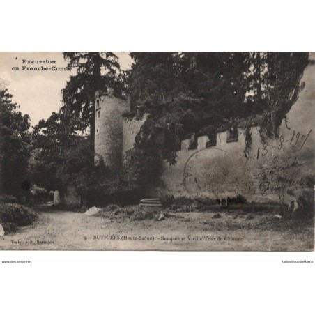 70 - Buthiers - Rempart et Vieille Tour du Château - Dos Divisé