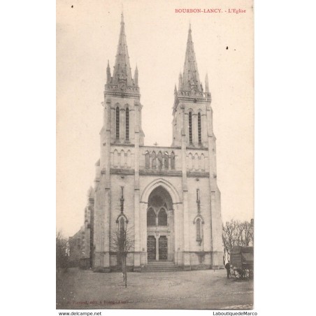 71 - Bourbon-Lancy - L'Eglise - Dos Divisé