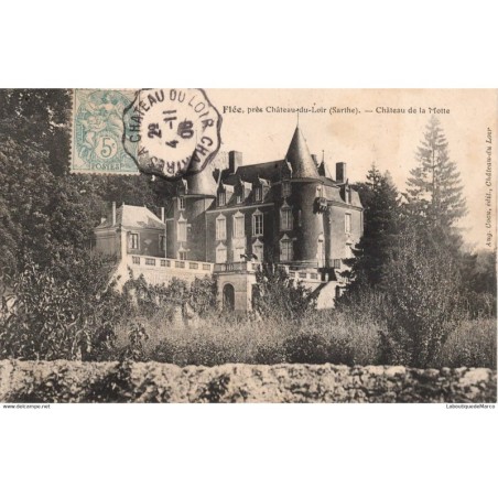 72 - Flée - Château de la Motte - Dos Divisé