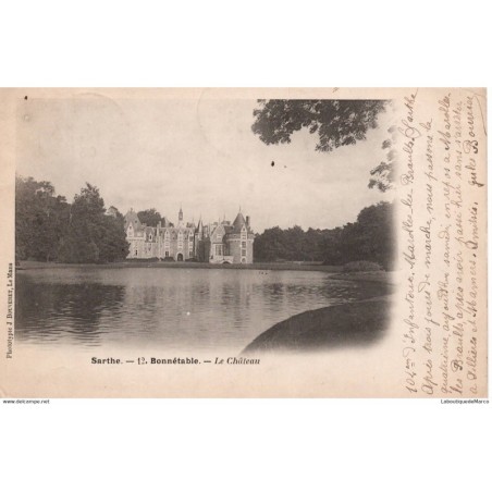 72 - Sarthe - Bonnétable - Le Château - Dos non Divisé