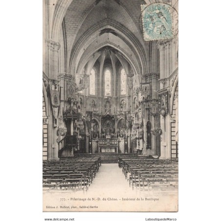 72 - Pèlerinage de N.-D du Chêne - Intérieur de la Basilique - Dos Divisé