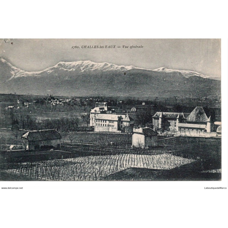 73 - Challes-les-Eaux - Vue Générale - Dos Divisé