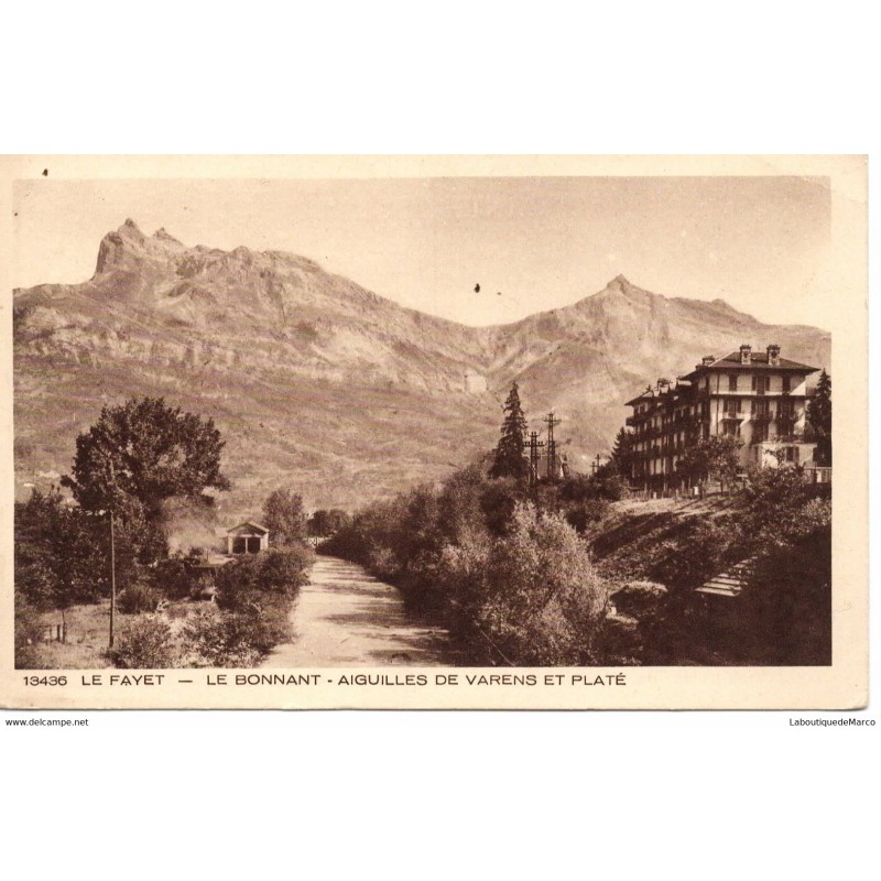 74 - Le Fayet - Aiguilles de Varens et Platé - Dos Divisé