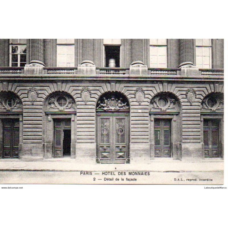 75 - Paris - Hôtel des Monnaies - Dos Divisé