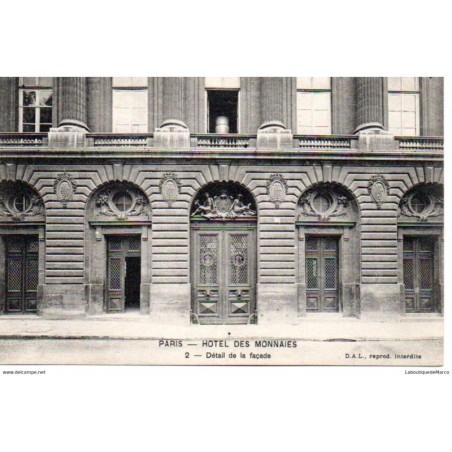 75 - Paris - Hôtel des Monnaies - Dos Divisé