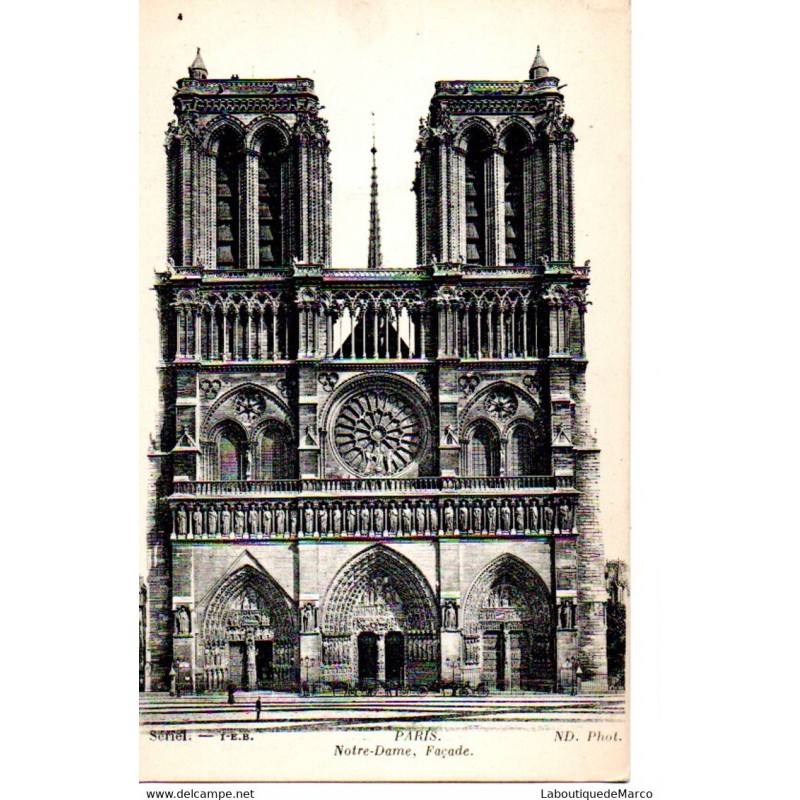 75 - Paris - Notre-Dame de Paris - Dos Divisé