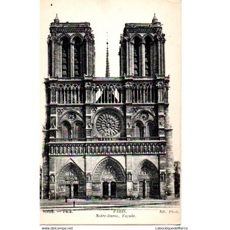 75 - Paris - Notre-Dame de Paris - Dos Divisé