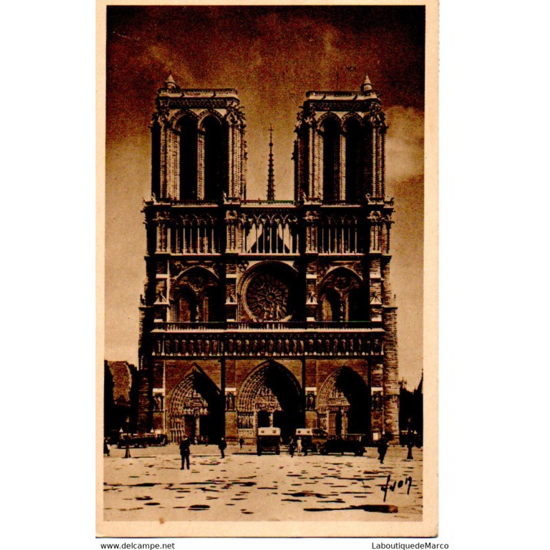 75 - Paris - Notre-Dame de Paris - Dos Divisé