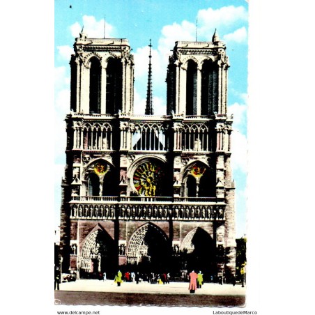 75 - Paris - Notre-Dame de Paris - Dos Divisé