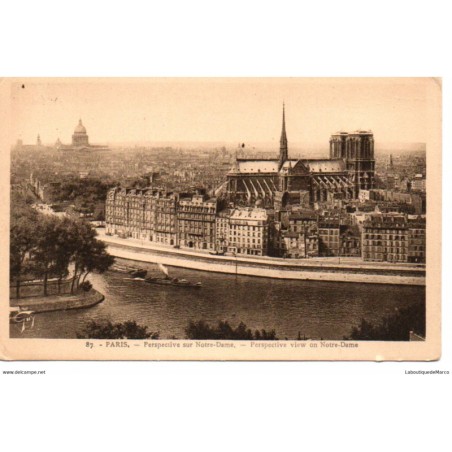 75 - Paris - Notre-Dame de Paris - Dos Divisé