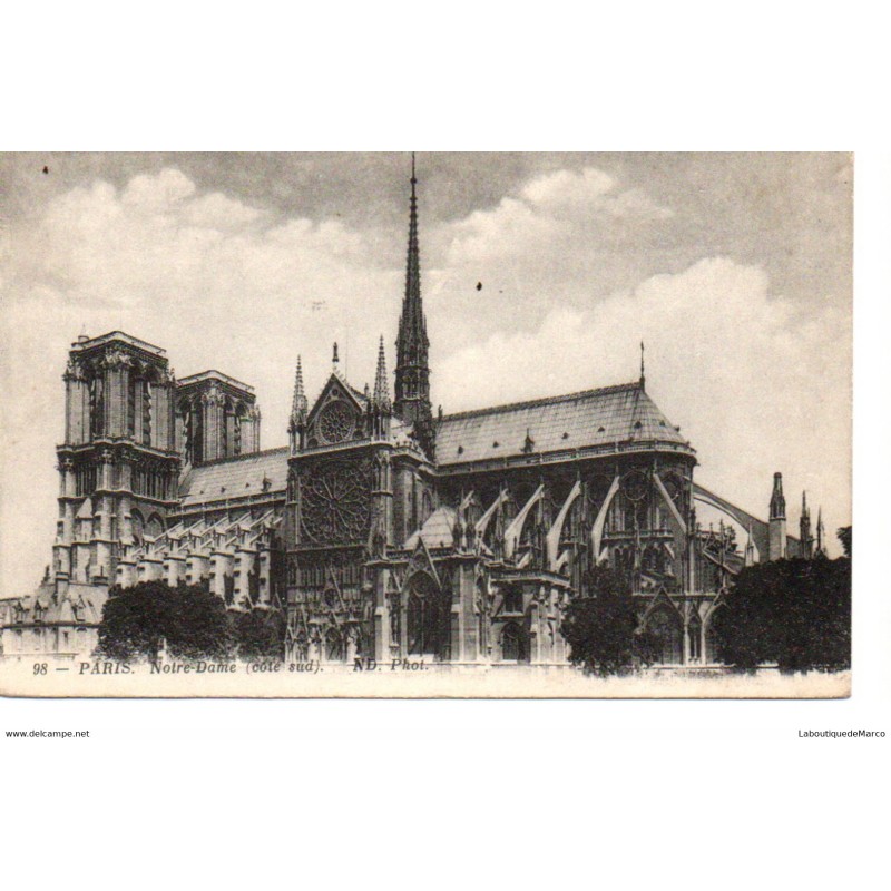 75 - Paris - Notre-Dame de Paris - Dos Divisé