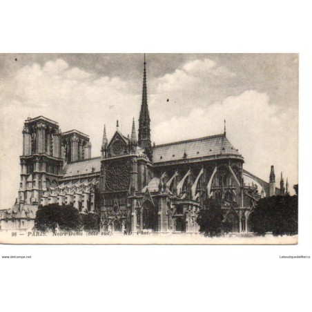 75 - Paris - Notre-Dame de Paris - Dos Divisé