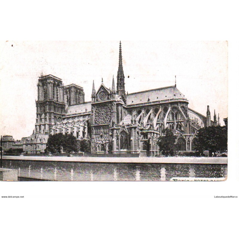 75 - Paris - Notre-Dame de Paris - Dos Divisé