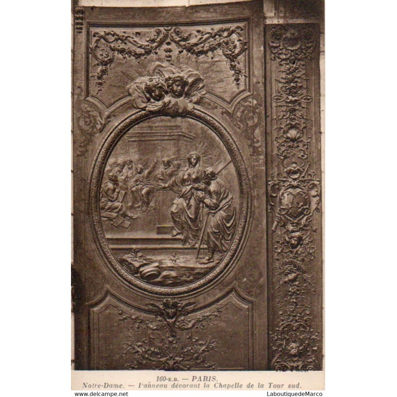 75 - Paris - Intérieur de la Cathédrale Notre-Dame - Dos Divisé