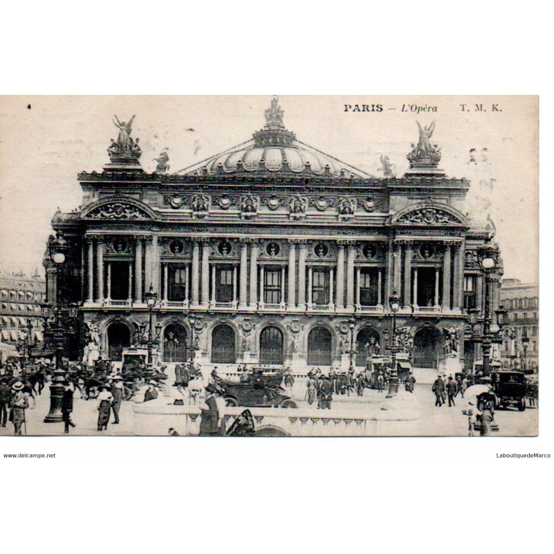 75 - Paris - L'Opéra - Dos Divisé