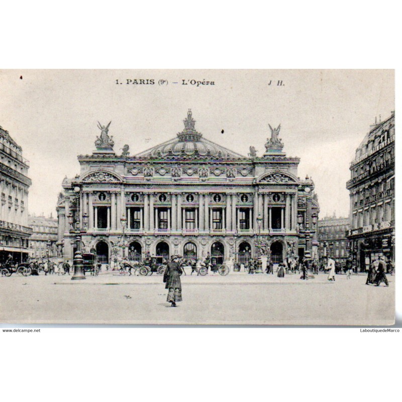 75 - Paris - L'Opéra - Dos Divisé