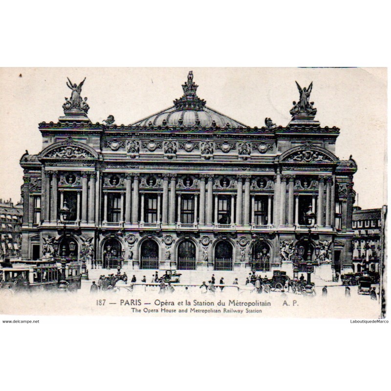 75 - Paris - L'Opéra - Dos Divisé