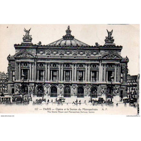 75 - Paris - L'Opéra - Dos Divisé