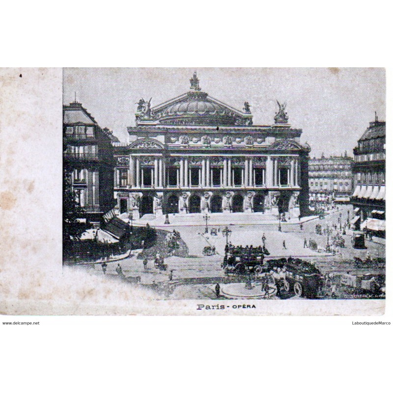 75 - Paris - L'Opéra - Dos Divisé