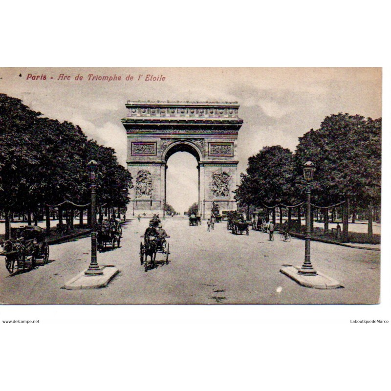 75 - Paris - L'Arc de Triomphe - Dos Divisé