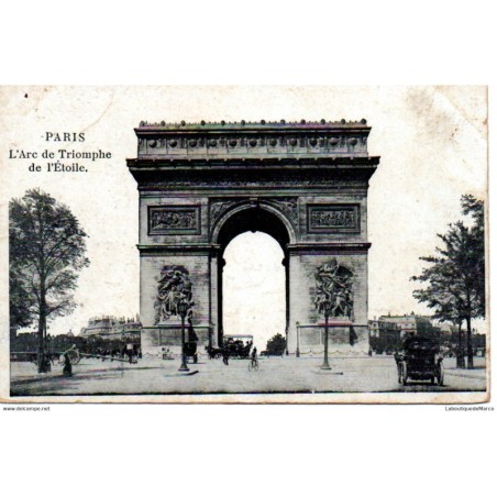 75 - Paris - L'Arc de Triomphe - Dos Divisé