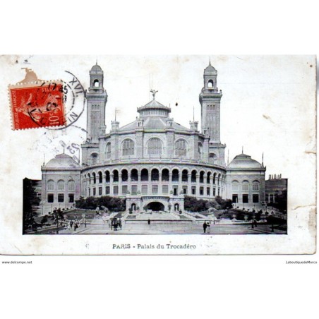 75 - Paris - Le Trocadéro - Dos Divisé
