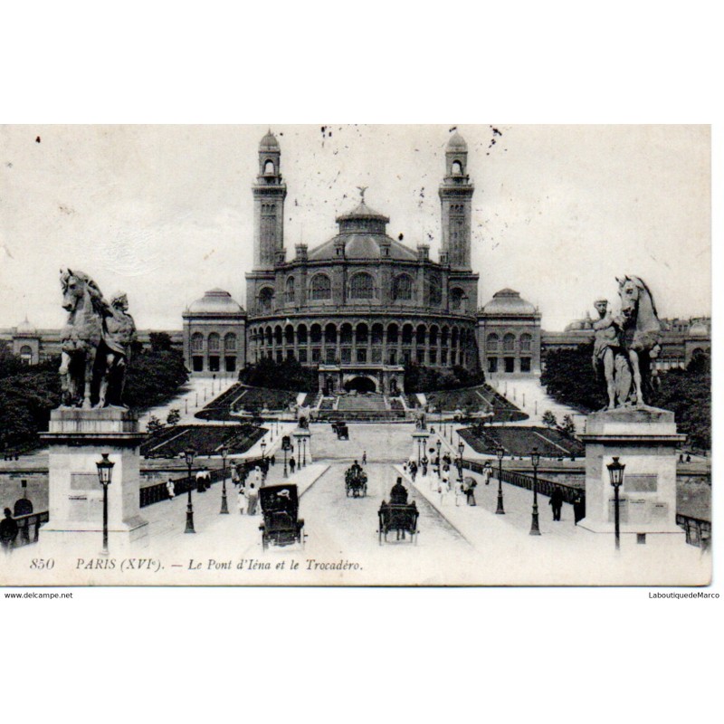 75 - Paris - Le Trocadéro - Dos Divisé