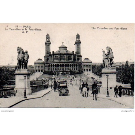 75 - Paris - Le Trocadéro - Dos Divisé