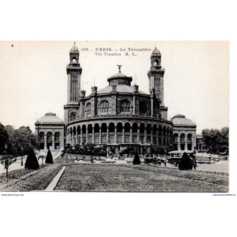 75 - Paris - Le Trocadéro - Dos Divisé