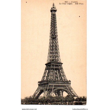 75 - Paris - La Tour Eiffel - Dos Divisé