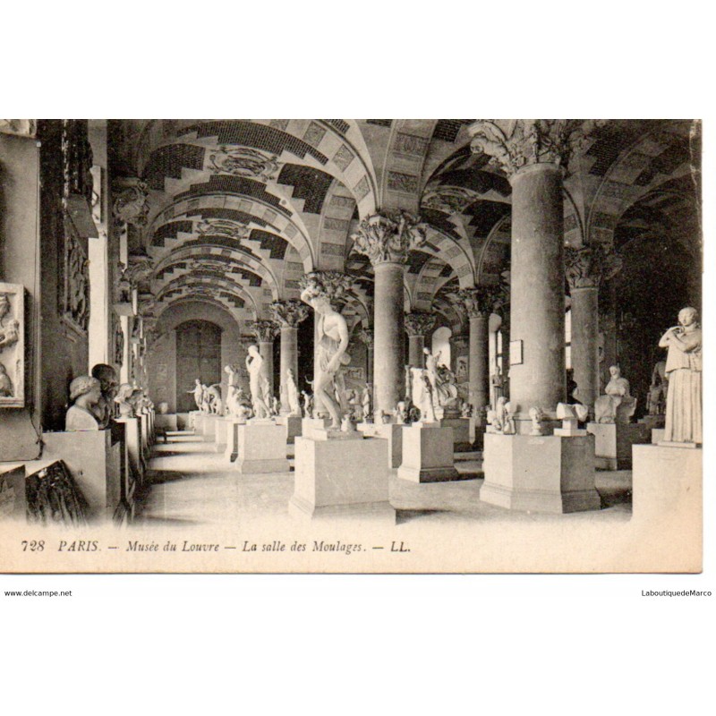 75 - Paris - L'intérieur du Musée du Louvre - Dos Divisé
