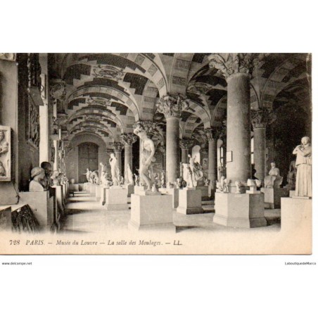75 - Paris - L'intérieur du Musée du Louvre - Dos Divisé