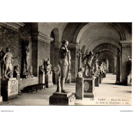 75 - Paris - L'intérieur du Musée du Louvre - Dos Divisé