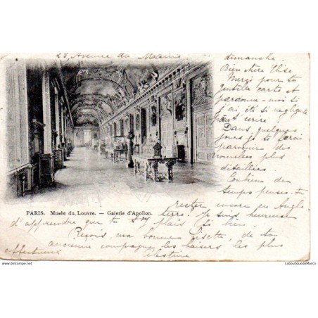 75 - Paris - L'intérieur du Musée du Louvre - Dos non Divisé