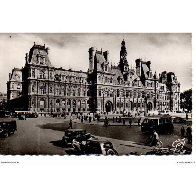75 - Paris - L'Hôtel de Ville - Dos Divisé