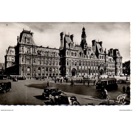 75 - Paris - L'Hôtel de Ville - Dos Divisé