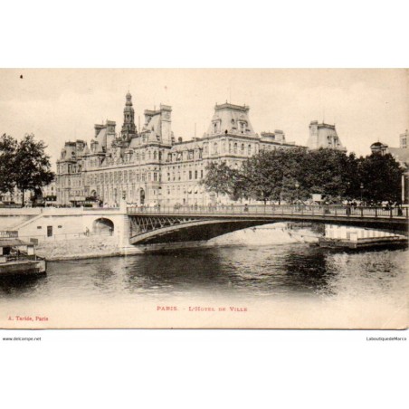 75 - Paris - L'Hôtel de Ville - Dos Divisé