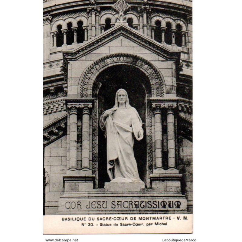 75 - Paris - Basilique du Sacré-Coeur de Montmartre - Dos Divisé