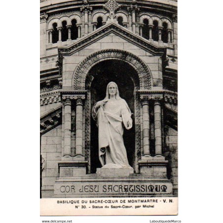 75 - Paris - Basilique du Sacré-Coeur de Montmartre - Dos Divisé