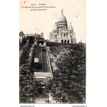 75 - Paris - Basilique du Sacré-Coeur de Montmartre - Dos Divisé
