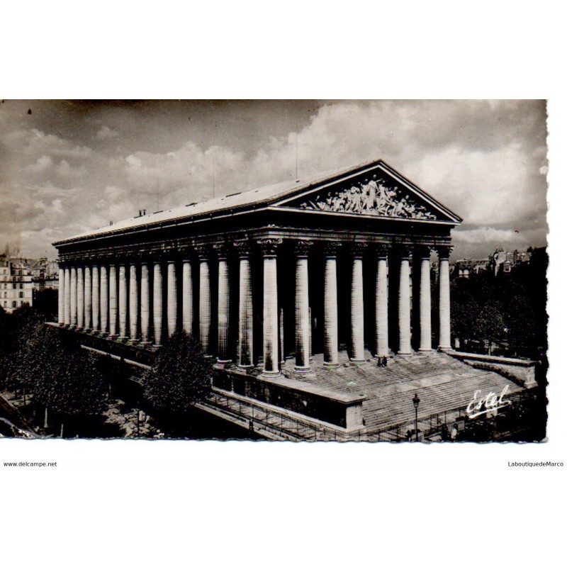 75 - Paris - L'Eglise de la Madeleine - Dos Divisé