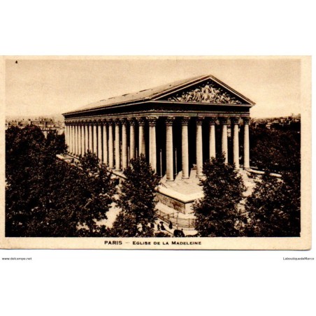 75 - Paris - L'Eglise de la Madeleine - Dos Divisé