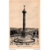 75 - Paris - Place de la Bastille et colonne de Juillet - Dos Divisé