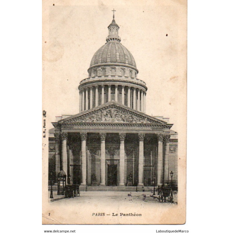 75 - Paris - Le Panthéon - Dos Divisé
