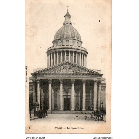 75 - Paris - Le Panthéon - Dos Divisé