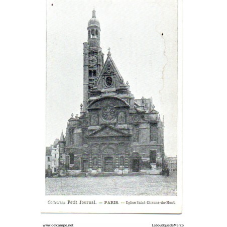 75 - Paris - L'Eglise St-Etienne-du-Mont - Dos Divisé