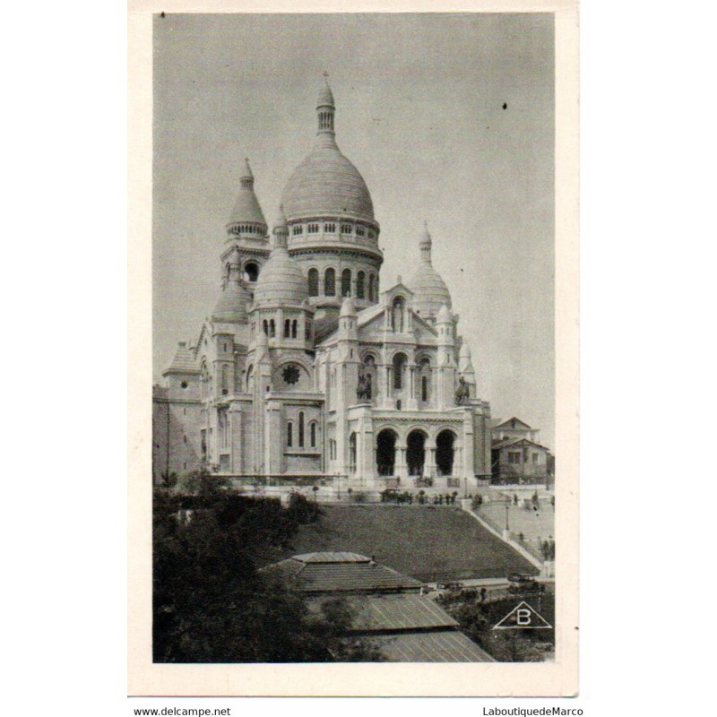 75 - Paris - Basilique du Sacré-Coeur - Dos Divisé