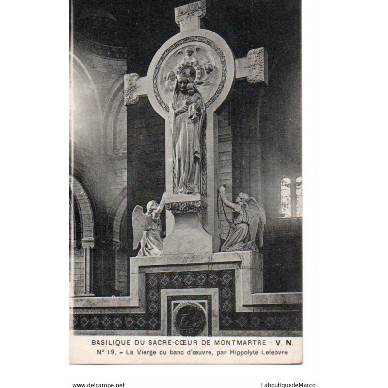 75 - Paris - Intérieur de la Basilique du Sacré-Coeur - Dos Divisé